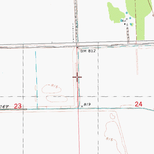 Topographic Map of County Ditch Number Eleven, MN