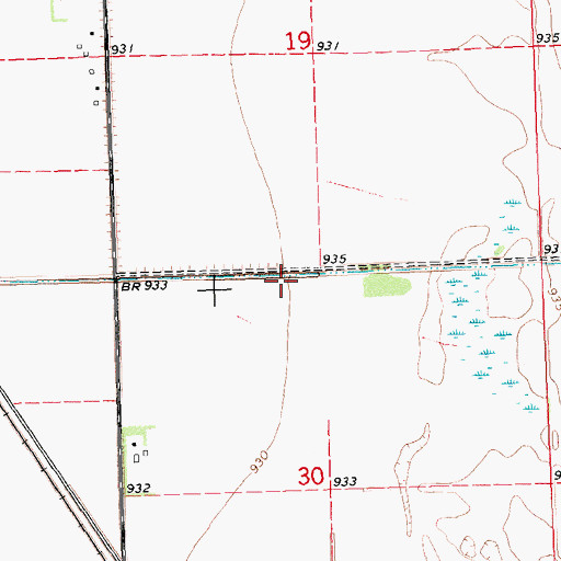Topographic Map of County Ditch Number Twelve, MN
