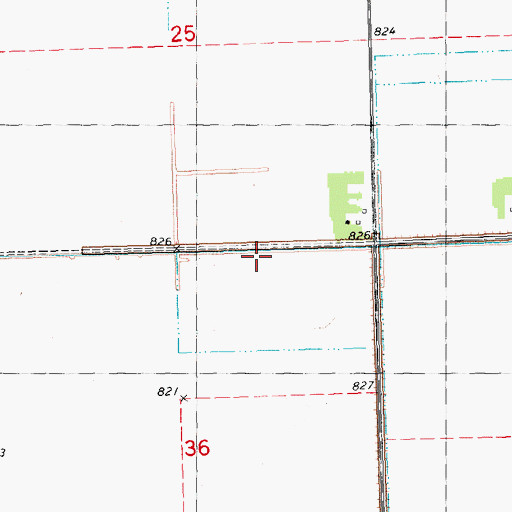 Topographic Map of County Ditch Number Sixteen, MN