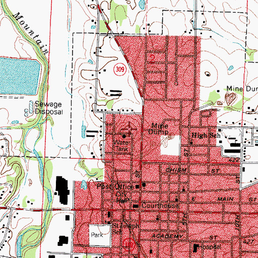 Topographic Map of Smith Clinic, AR
