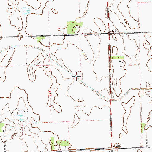 Topographic Map of County Ditch Number Twentyseven, MN