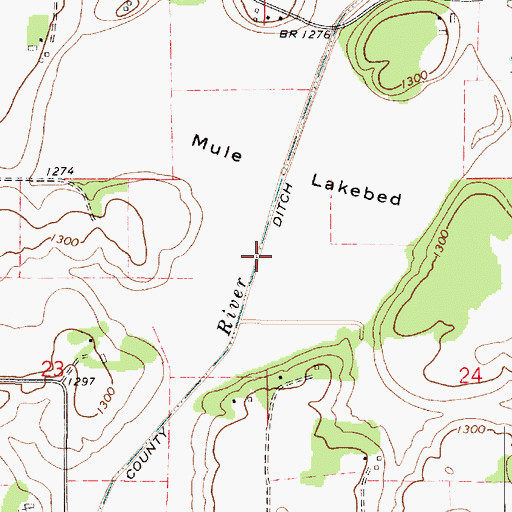 Topographic Map of County Ditch Number Twentyeight, MN