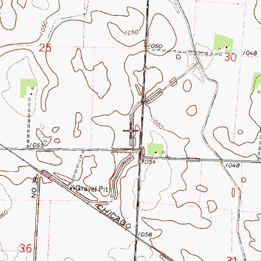 Topographic Map of County Ditch Number Thirtyfour, MN