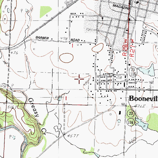Topographic Map of Victory Baptist Church, AR