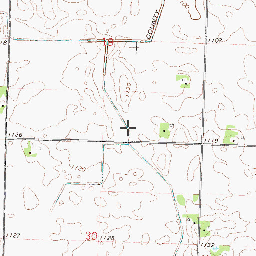 Topographic Map of County Ditch Number Fortyeight, MN