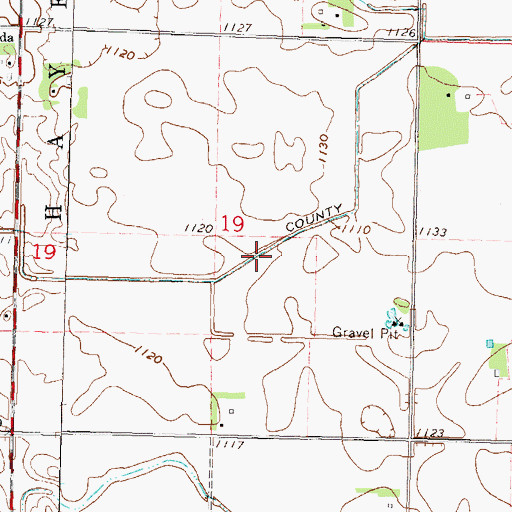 Topographic Map of County Ditch Number Sixtythree, MN