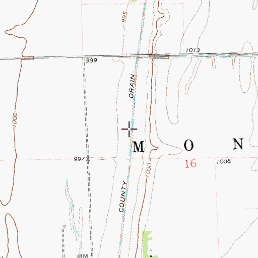 Topographic Map of County Drain Number Twentyseven, MN