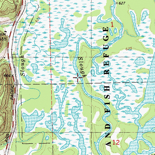 Topographic Map of Crooked Creek, MN