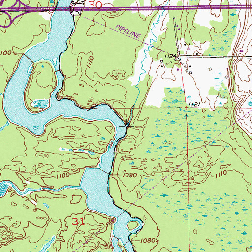 Topographic Map of Crystal Creek, MN