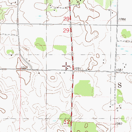 Topographic Map of Dahl School, MN