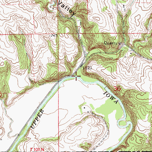 Topographic Map of Daisy Valley, MN