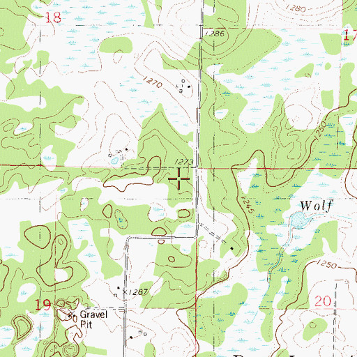 Topographic Map of District Number 103 School, MN