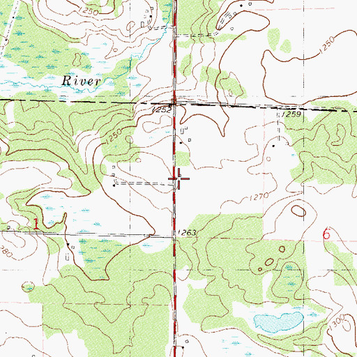 Topographic Map of District Number 112 and 148 School, MN