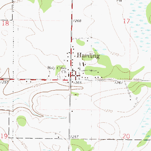 Topographic Map of District Number 123 School, MN