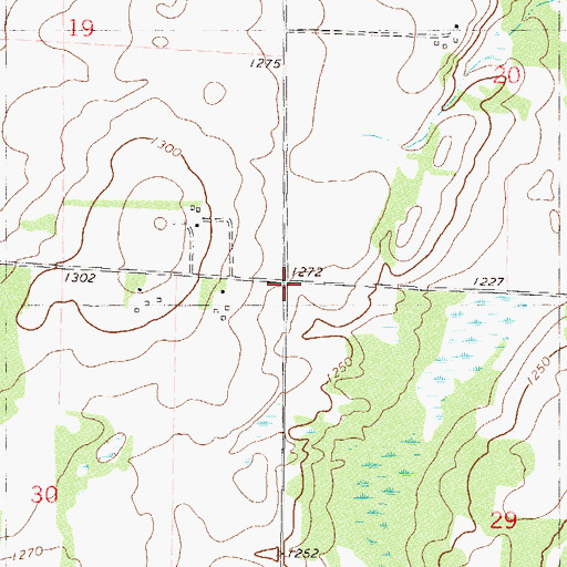 Topographic Map of District Number 19 School, MN