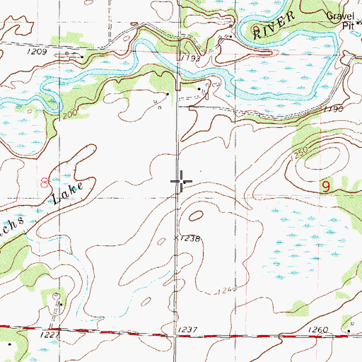 Topographic Map of District Number 39 School, MN