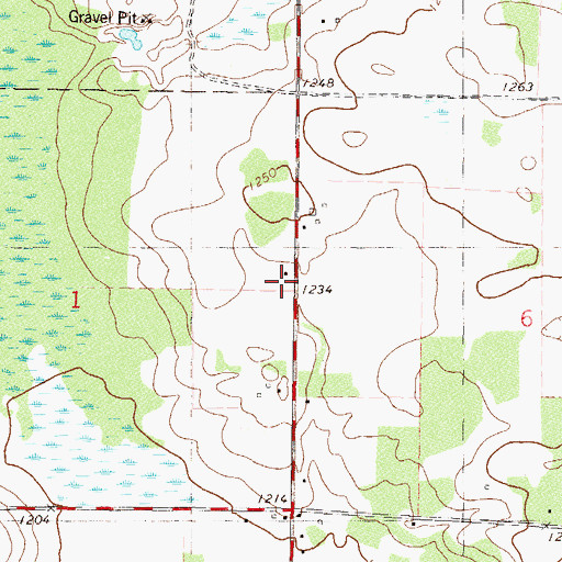 Topographic Map of District Number 49 School, MN