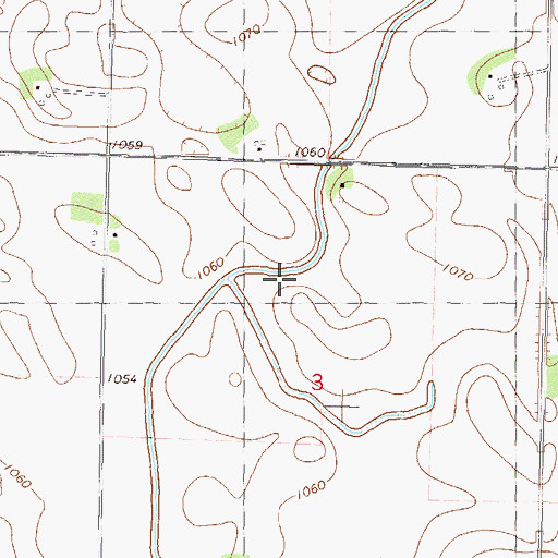 Topographic Map of Ditch Number Thirtyfive A, MN