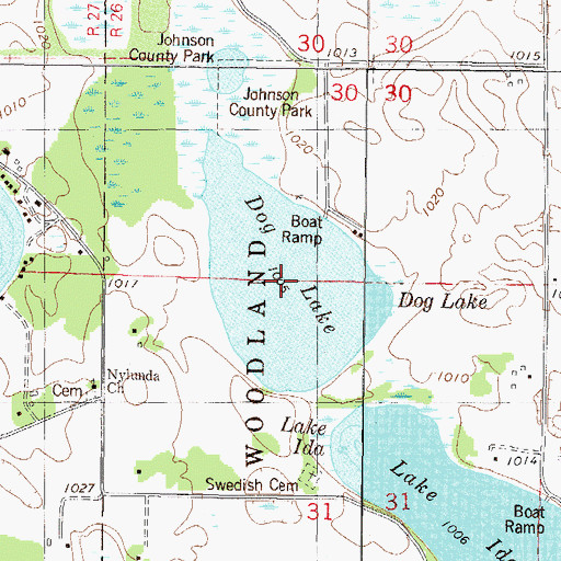 Topographic Map of Dog Lake, MN