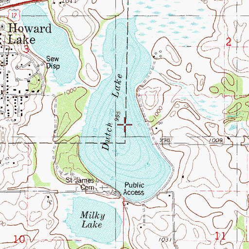 Topographic Map of Dutch Lake, MN