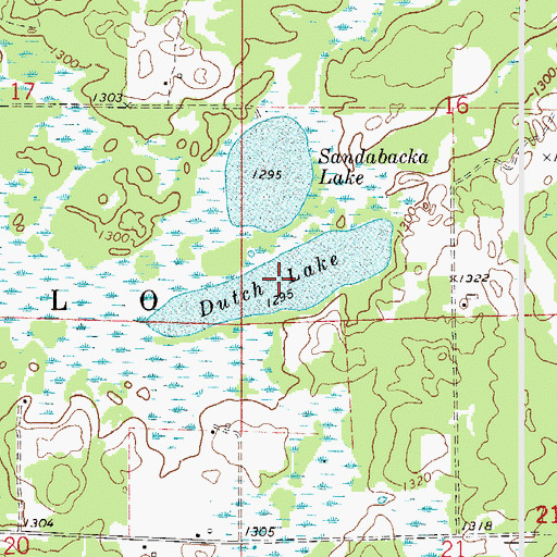 Topographic Map of Dutch Lake, MN
