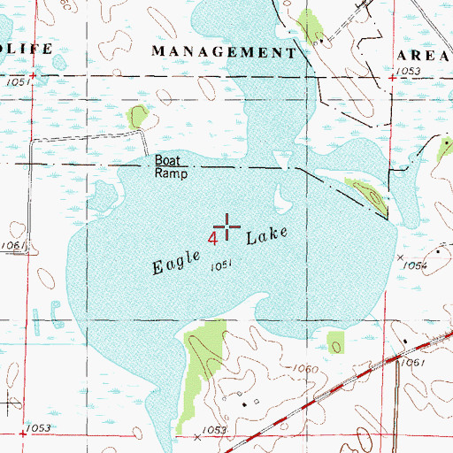 Topographic Map of Eagle Lake, MN