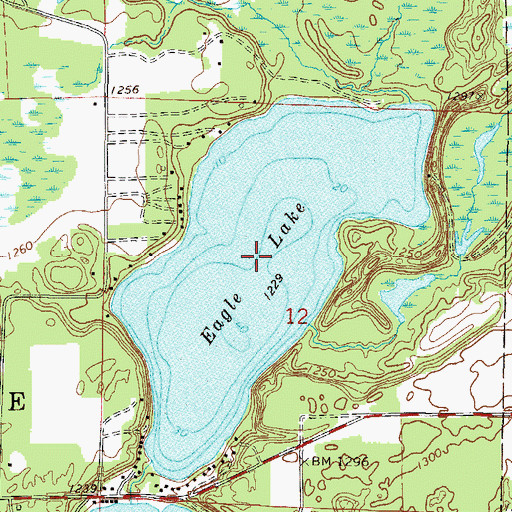 Topographic Map of Eagle Lake, MN