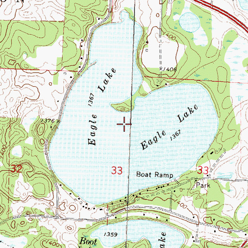 Topographic Map of Eagle Lake, MN