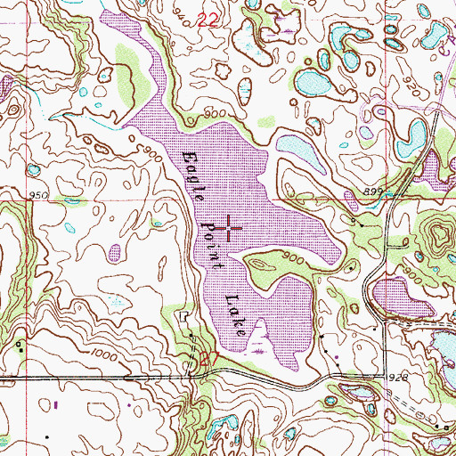 Topographic Map of Eagle Point Lake, MN