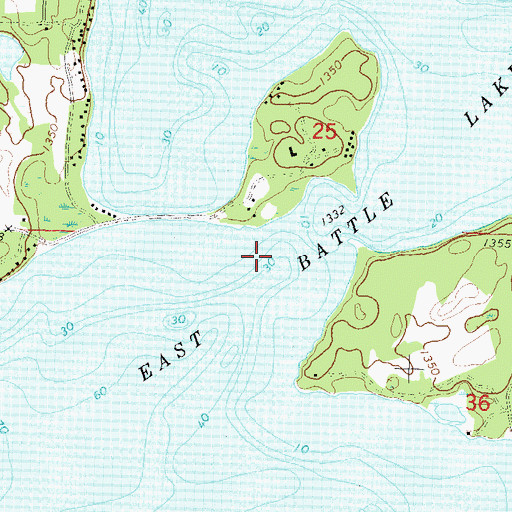 Topographic Map of East Battle Lake, MN