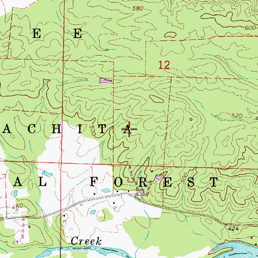 Topographic Map of Township of Farmer (historical), AR