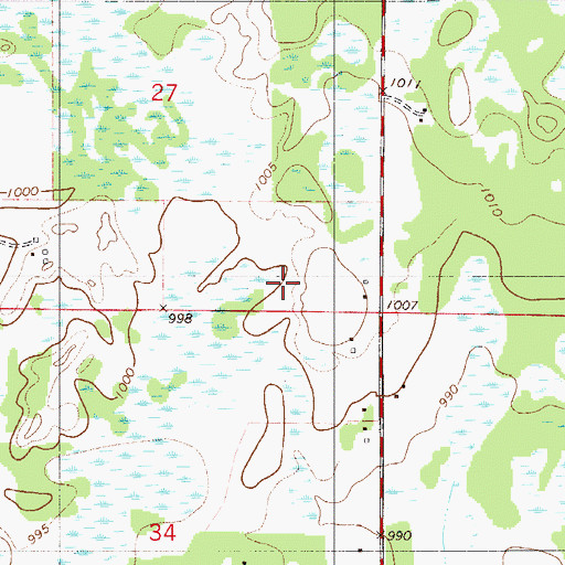 Topographic Map of East Pokegama Creek, MN