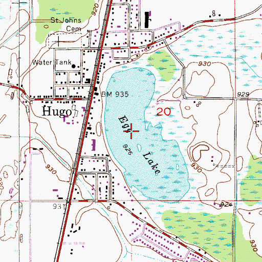 Topographic Map of Egg Lake, MN