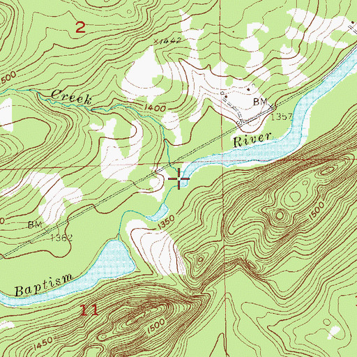 Topographic Map of Egge Creek, MN