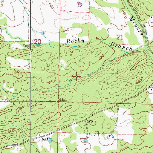Topographic Map of Township of Lincoln (historical), AR