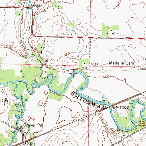 Topographic Map of Elm Creek, MN