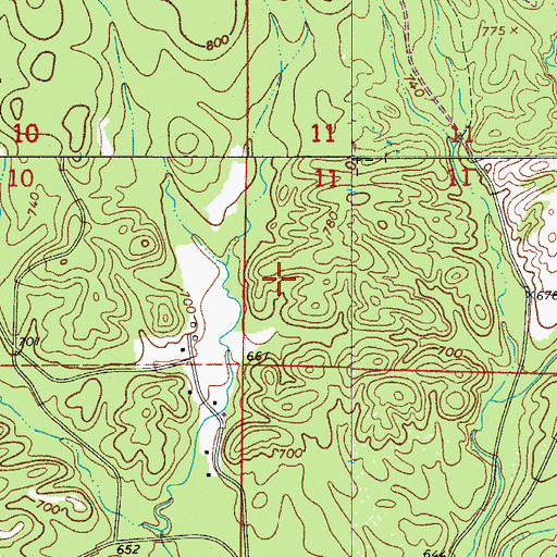 Topographic Map of Township of Marble (historical), AR