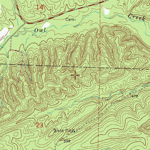 Topographic Map of Township of Ouachita (historical), AR