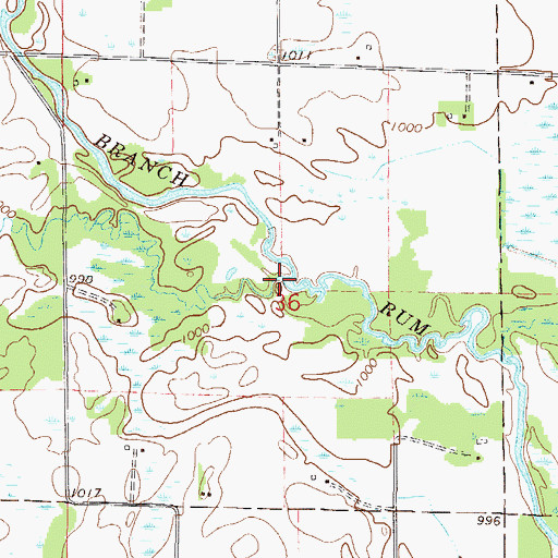 Topographic Map of Estes Brook, MN