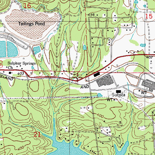 Topographic Map of Price, AR
