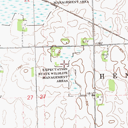 Topographic Map of Expectation State Wildlife Management Areas, MN