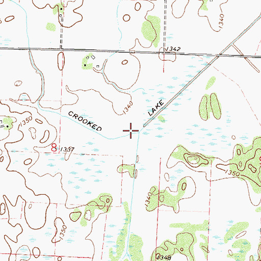 Topographic Map of Fairfield Creek, MN