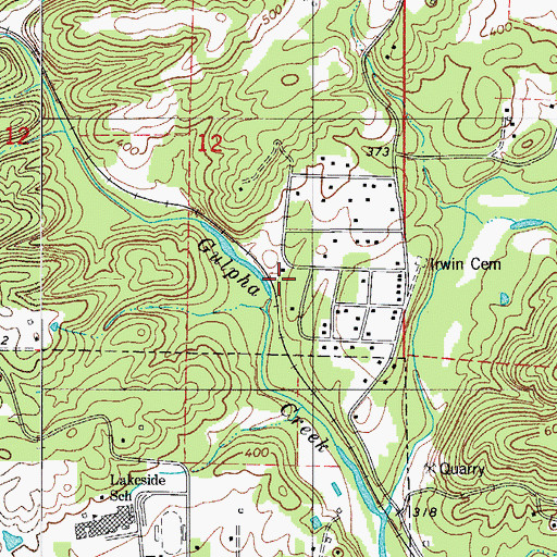 Topographic Map of Spring Lake (historical), AR