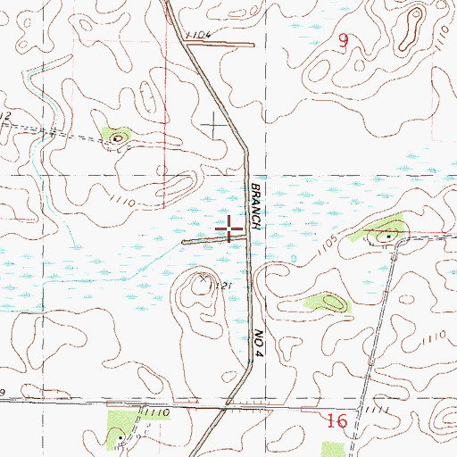 Topographic Map of Fanny Lake, MN
