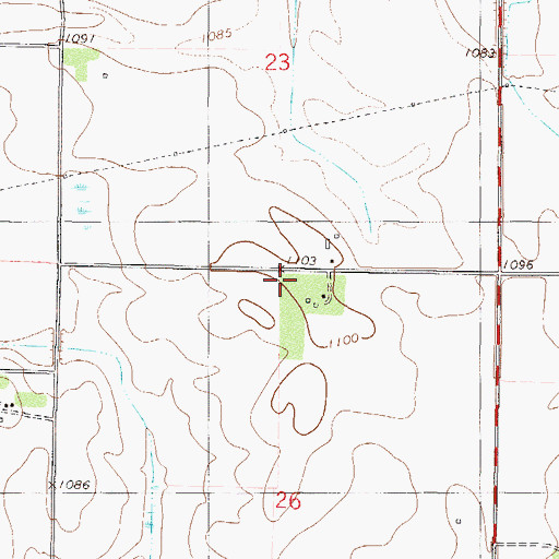 Topographic Map of Farley School, MN
