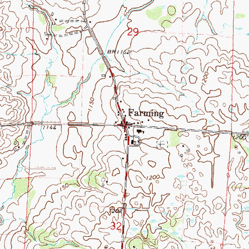 Topographic Map of Farming, MN