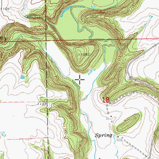 Topographic Map of Ferguson Valley, MN