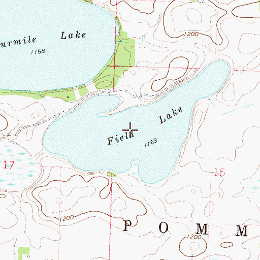 Topographic Map of Field Lake, MN