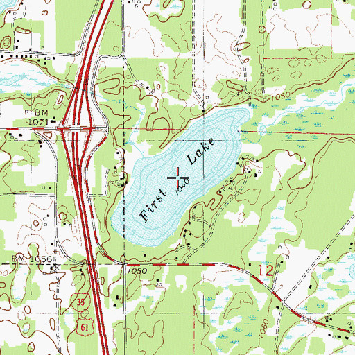 Topographic Map of First Lake, MN
