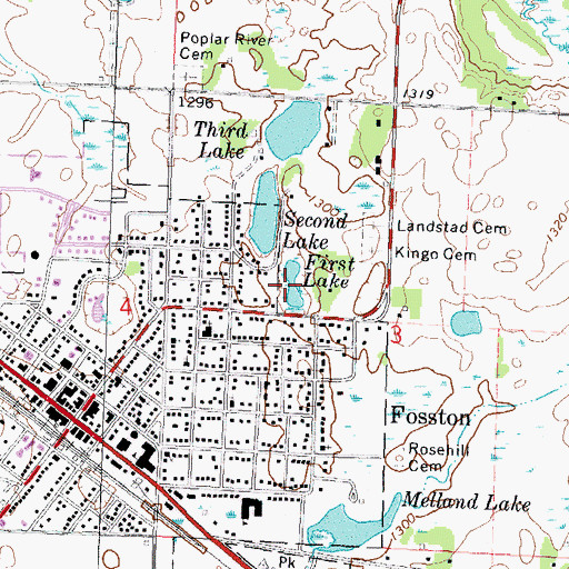 Topographic Map of First Lake, MN